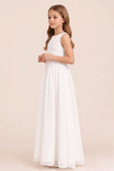 Ophelia Chiffon Ruched Elegant Flower Girl Dress