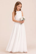 Ophelia Chiffon Ruched Elegant Flower Girl Dress