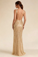 Valeria Sequin Backless Mermaid Gown