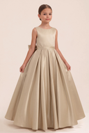 Liora Satin 3D Butterflies Flower Girl Dress