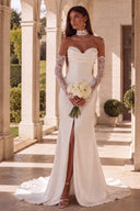 Elowen Strapless Draped Mermaid Wedding Dress