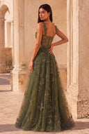 Aurora 3D Butterfly Lace Tulle Prom Dress