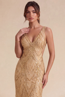 Valeria Sequin Backless Mermaid Gown