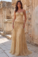 Aurora Beaded Mermaid Evening Gown