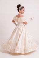 Isabella Rose Off-Shoulder Flower Girl Gown