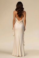 Lucinda Satin Spaghetti Straps Bridesmaid Dress