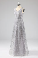 Seraphina Sequin Leaf Mother-of-the-Bride Gown