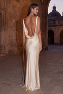 Lucinda Satin Maxi Bridesmaid Dress