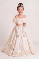 Isabella Rose Off-Shoulder Flower Girl Gown