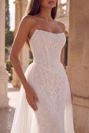 Seraphina Strapless Lace Mermaid Wedding Dress