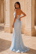 Valeria Halter Lace Applique Prom Gown