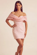 Cleopatra Off the Shoulder Sequin Mini Dress