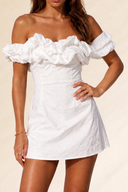 Ruffle Off-Shoulder Mini Dress
