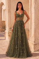 Aurora 3D Butterfly Lace Tulle Prom Dress