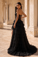 Ophelia Glitter High Low Tulle Prom Gown