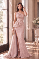 Cassiopeia One-Shoulder Sparkly Mother of the Bride Gowns