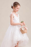 Celia 3D Floral Tulle Flower Girl Dress