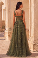 Aurora 3D Butterfly Lace Tulle Prom Dress