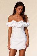 Ruffle Off-Shoulder Mini Dress