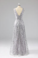 Seraphina Sequin Leaf Mother-of-the-Bride Gown