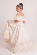 Isabella Rose Off-Shoulder Flower Girl Gown