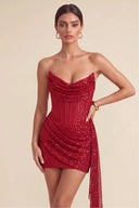 Cleopatra Sequin Corset Mini Dress
