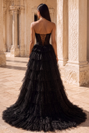 Ophelia Glitter High Low Tulle Prom Gown