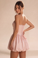 Rosalie Strapless Bubble Mini Homecoming Dress