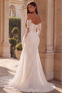 Seraphina Strapless Lace Mermaid Wedding Dress