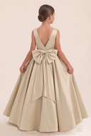 Liora Satin 3D Butterflies Flower Girl Dress