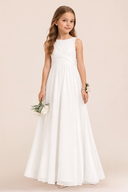 Ophelia Chiffon Ruched Elegant Flower Girl Dress