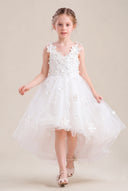 Celia 3D Floral Tulle Flower Girl Dress