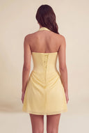 Thea Chiffon Halter Corset Mini Dress