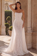 Seraphina Strapless Lace Mermaid Wedding Dress