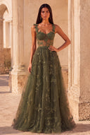 Aurora 3D Butterfly Lace Tulle Prom Dress