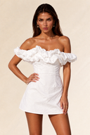 Ruffle Off-Shoulder Mini Dress