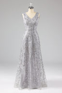 Seraphina Sequin Leaf Mother-of-the-Bride Gown