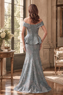 Valeria Jacquard Formal Dress For Mother Of The Bride