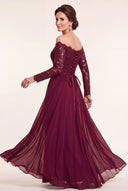 Seraphina Off-Shoulder Lace Evening Gown