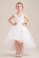 Celia 3D Floral Tulle Flower Girl Dress