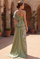 Vivian Asymmetric Floral Mother of the Bride Gown