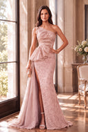 Cassiopeia One-Shoulder Sparkly Mother of the Bride Gowns