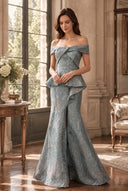 Valeria Jacquard Formal Dress For Mother Of The Bride