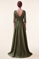 Clara Lace Satin Mother of the Bride Dress