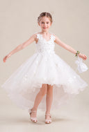 Celia 3D Floral Tulle Flower Girl Dress