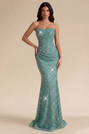 Isabella Strapless Sequin Mermaid Prom Gown