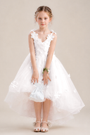 Celia 3D Floral Tulle Flower Girl Dress