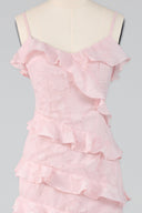 Lila Tiered Ruffle Spaghetti Strap Mini Dress