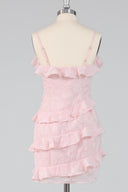 Lila Tiered Ruffle Spaghetti Strap Mini Dress