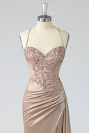 Rosalind Beaded Corset Mermaid Evening Gown